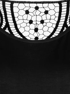 Vivance T-Shirts<T-shirt à manches courtes empiècement en crochet doux au dos