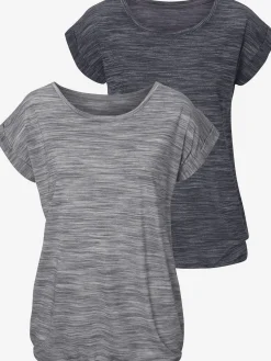 Beachtime T-Shirts<T-shirt à manches courtes effet structuré bicolore