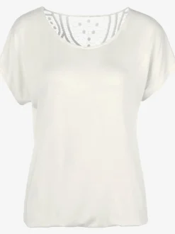 Vivance T-Shirts<T-shirt à manches courtes empiècement en crochet doux au dos