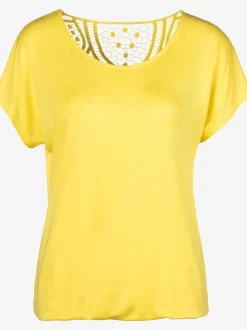 Vivance T-Shirts<T-shirt à manches courtes empiècement en crochet doux au dos