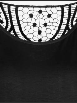 Vivance T-Shirts<T-shirt à manches courtes empiècement en crochet doux au dos