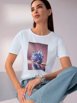 Rick Cardona T-Shirts<T-shirt à manches courtes imprimé assorti