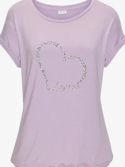 LASCANA T-Shirts<T-shirt à manches courtes imprimé cœur