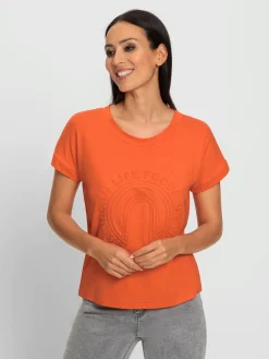 Rick Cardona T-Shirts<T-shirt à manches courtes imprimé à effet 3d