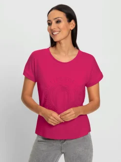 Rick Cardona T-Shirts<T-shirt à manches courtes imprimé à effet 3d