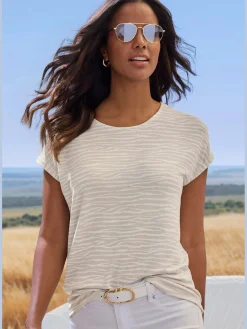 LASCANA T-Shirts<T-shirt à manches courtes imprimé animal tendance