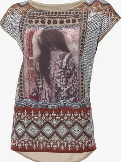 Rick Cardona T-Shirts<T-shirt à manches courtes imprimé photo tendance devant, dos uni