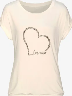 LASCANA T-Shirts<T-shirt à manches courtes imprimé cœur