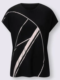 Rick Cardona T-Shirts<T-shirt à manches courtes imprimé graphique couleur argenté