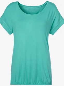 Vivance T-Shirts<T-shirt à manches courtes large bordure à la finition des manches