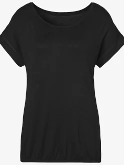 Vivance T-Shirts<T-shirt à manches courtes large bordure à la finition des manches