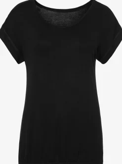 Vivance T-Shirts<T-shirt à manches courtes large bordure à la finition des manches