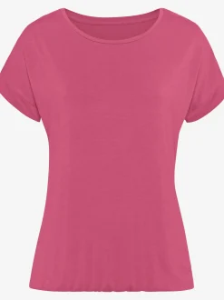 Vivance T-Shirts<T-shirt à manches courtes large bordure à la finition des manches