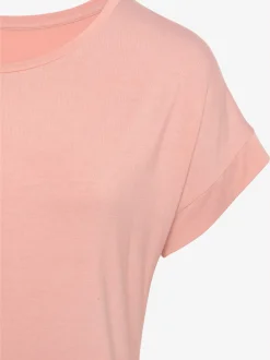 Vivance T-Shirts<T-shirt à manches courtes large bordure à la finition des manches