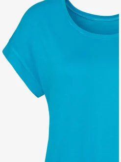 Vivance T-Shirts<T-shirt à manches courtes large bordure à la finition des manches