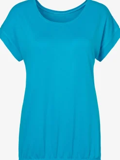 Vivance T-Shirts<T-shirt à manches courtes large bordure à la finition des manches