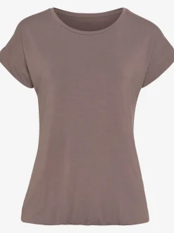 Vivance T-Shirts<T-shirt à manches courtes large bordure à la finition des manches