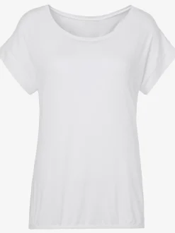 Vivance T-Shirts<T-shirt à manches courtes large bordure à la finition des manches