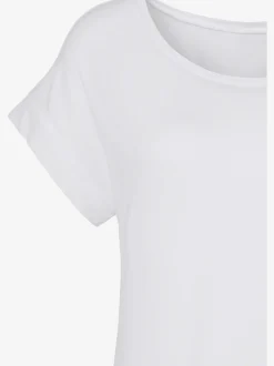 Vivance T-Shirts<T-shirt à manches courtes large bordure à la finition des manches