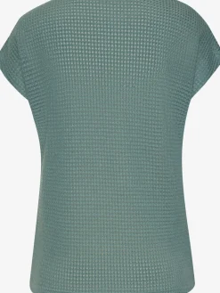 Vivance T-Shirts<T-shirt à manches courtes matière gaufrée légèrement transparente