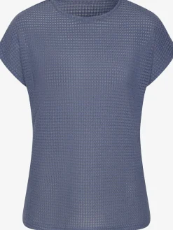 Vivance T-Shirts<T-shirt à manches courtes matière gaufrée légèrement transparente