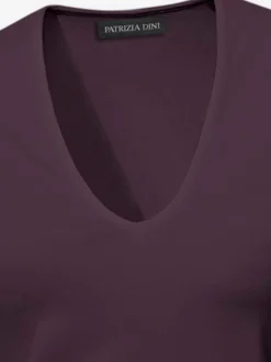 Ashley Brooke T-Shirts<T-shirt à manches courtes manches mi-longues et encolure en v féminine