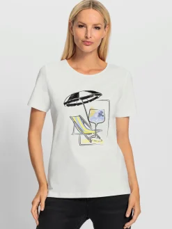 Rick Cardona T-Shirts<T-shirt à manches courtes motif imprimé devant