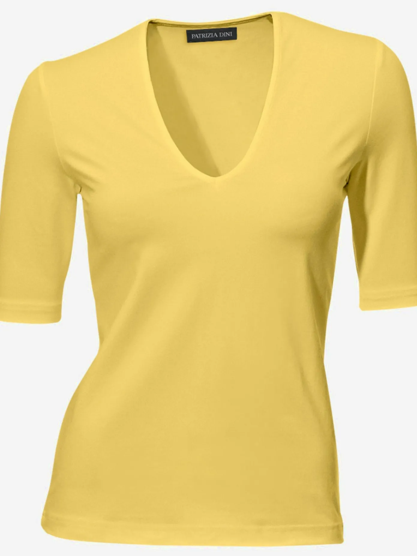 Ashley Brooke T-Shirts<T-shirt à manches courtes manches mi-longues et encolure en v féminine