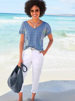 Linea Tesini T-Shirts<T-shirt à manches courtes motif patchwork