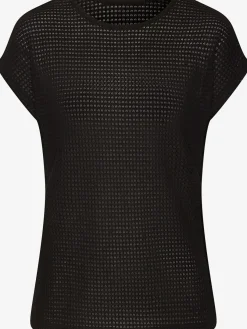 Vivance T-Shirts<T-shirt à manches courtes matière gaufrée légèrement transparente