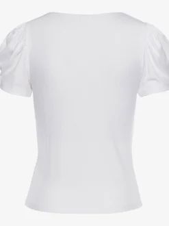 LASCANA T-Shirts<T-shirt à manches courtes manches bouffantes courtes