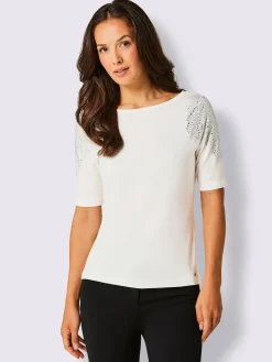 CREATION L PREMIUM Tenues De Cérémonie|T-Shirts<T-shirt à manches courtes mélange coton et lyocell de qualité