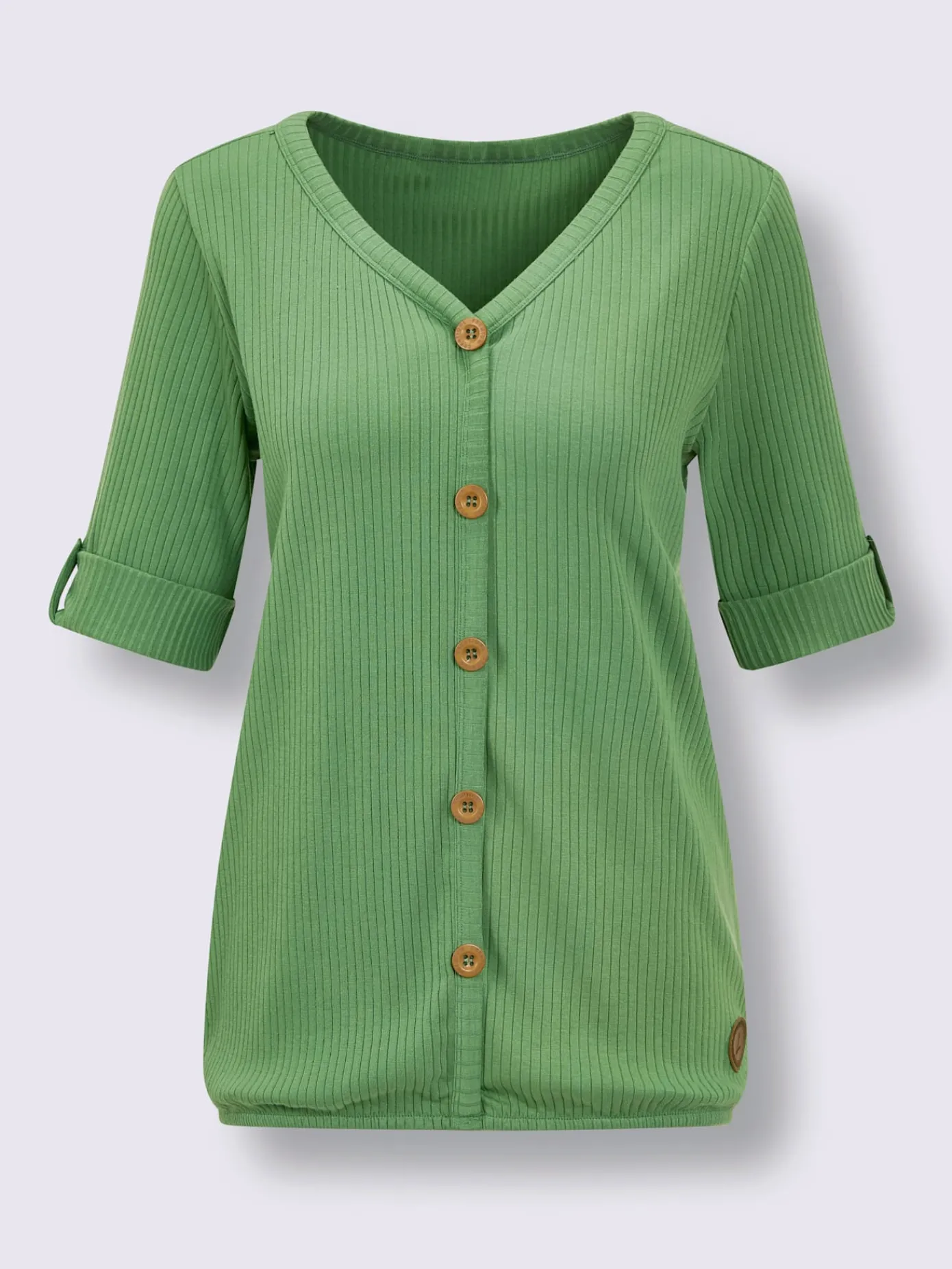 CREATION L PREMIUM T-Shirts<T-shirt à manches courtes mélange coton et lyocell de qualité