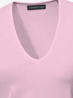 Ashley Brooke T-Shirts<T-shirt à manches courtes manches mi-longues et encolure en v féminine