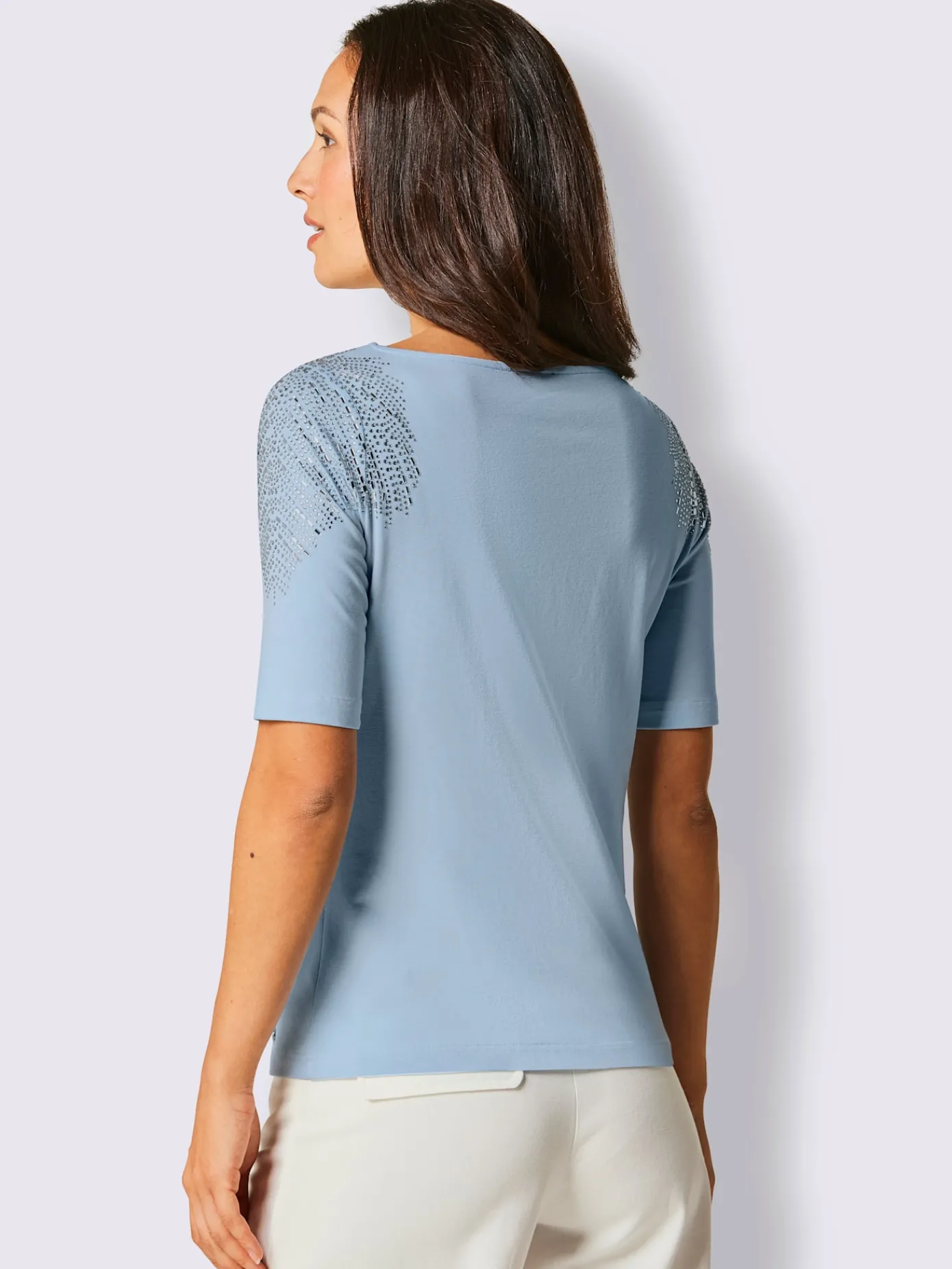 CREATION L PREMIUM Tenues De Cérémonie|T-Shirts<T-shirt à manches courtes mélange coton et lyocell de qualité