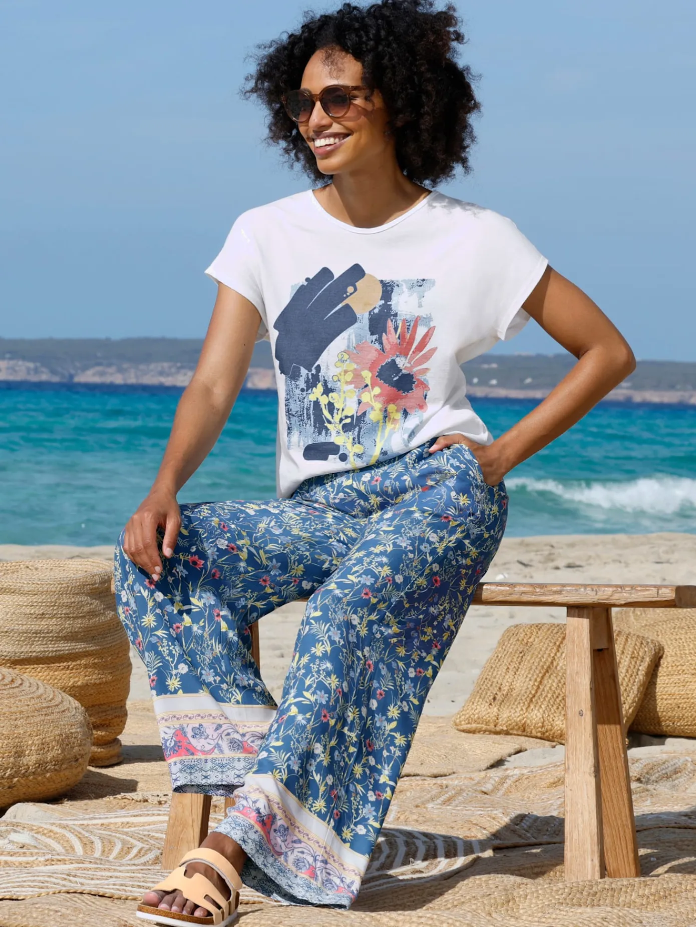 Linea Tesini T-Shirts<T-shirt à manches courtes motif imprimé