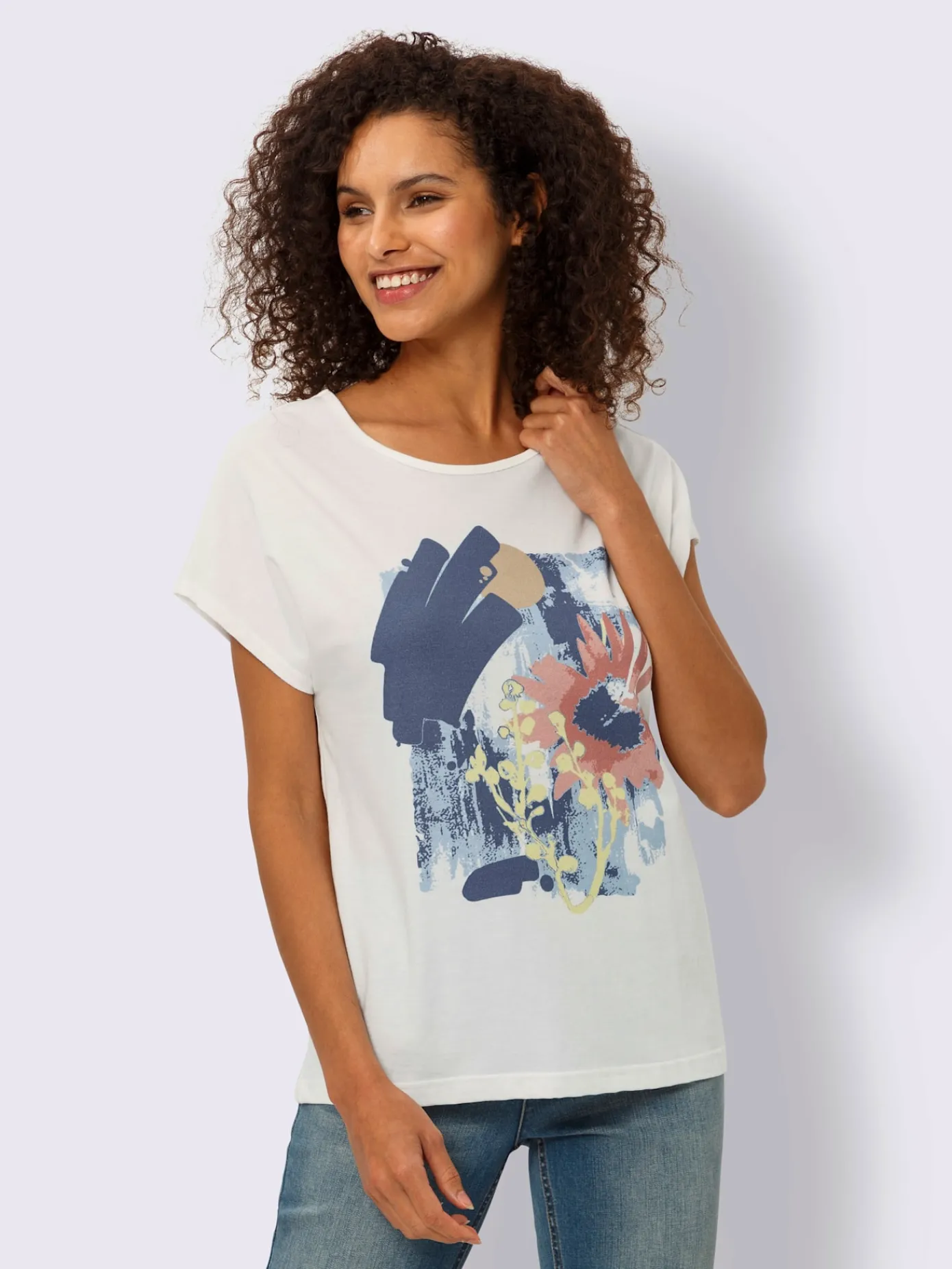 Linea Tesini T-Shirts<T-shirt à manches courtes motif imprimé