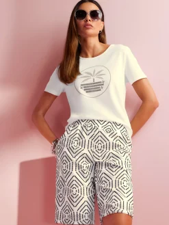 Rick Cardona T-Shirts<T-shirt à manches courtes motif imprimé