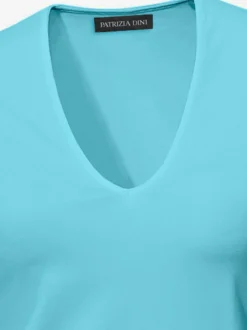 Ashley Brooke T-Shirts<T-shirt à manches courtes manches mi-longues et encolure en v féminine