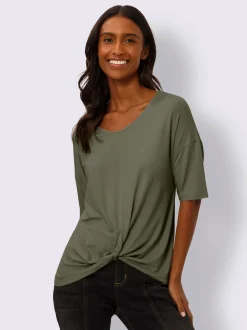 Best Connection T-Shirts<T-shirt à manches courtes nœud décoratif tendance