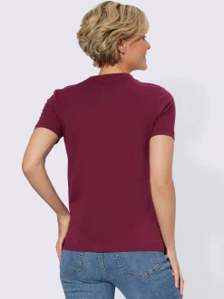 T-Shirts<T-shirt à manches courtes pur coton