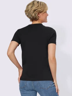 T-Shirts<T-shirt à manches courtes pur coton