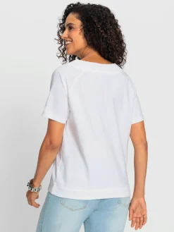 T-Shirts<T-shirt à manches courtes pur coton