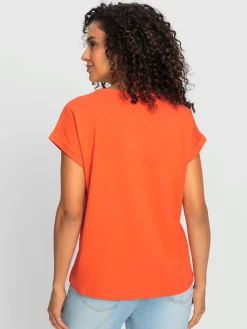 T-Shirts<T-shirt à manches courtes pur coton