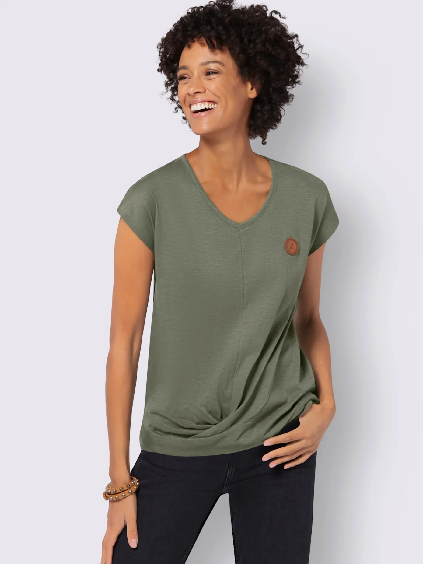 Collection L T-Shirts<T-shirt à manches courtes pur coton