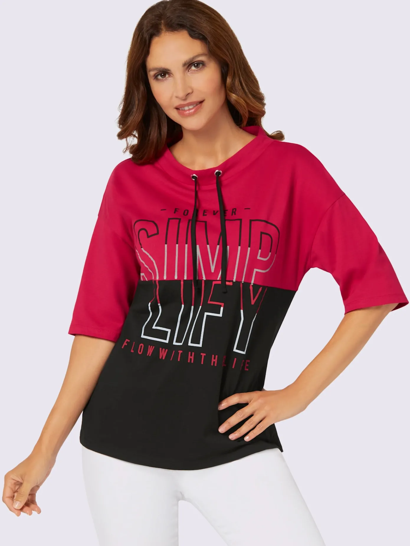 T-Shirts<T-shirt à manches courtes pur coton