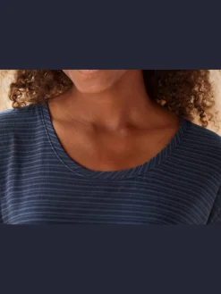 Beachtime T-Shirts<T-shirt à manches courtes qualité dévoré tendance avec rayures