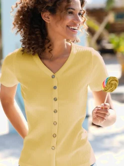 Collection L T-Shirts<T-shirt à manches courtes qualité viscose extensible souple