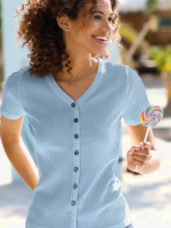 Collection L T-Shirts<T-shirt à manches courtes qualité viscose extensible souple