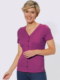 Collection L T-Shirts<T-shirt à manches courtes qualité viscose extensible souple